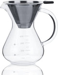 Pour over Coffee Maker 400ml Glass Hand Drip Coffee Filter Pot with Scale for Office Home Kitchen Table