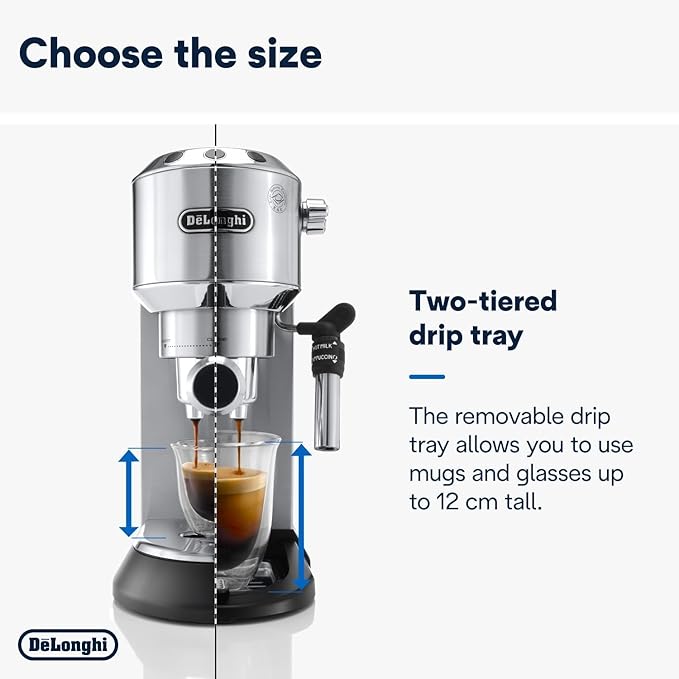 De'Longhi EC685M Dedica Deluxe Automatic Espresso Machine35 oz 1 Metallic