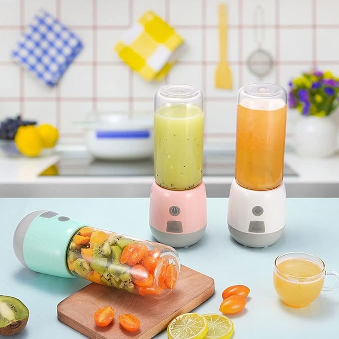 Portable BlenderPersonal Size Blender Juicer CupSmoothies and Shakes BlenderHandheld Fruit MachineBlender Mixer Home (Color : Green)