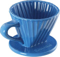 Chantal Lotus ceramic pour over coffee dripper 8 Ounces Blue Cove