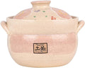 Earthenware Clay Rice PotJapanese Stone Rice CookerStove Stew PotHot PotCeramic Casserole with LidHeat Resistant Stock Pot for Steam Simmering F 2l (B 1L)