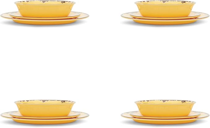 Fox Run 48790 Melamine Dinnerware Set 10 Yellow