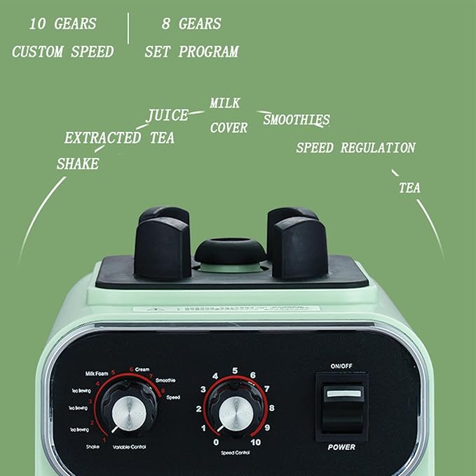 Smoothie Blender 1600W Motor 10 Speeds 2L Capacity 4D Spoiler for Pureeing Ice Crushing Shakes and Smoothies - Commercial Grade
