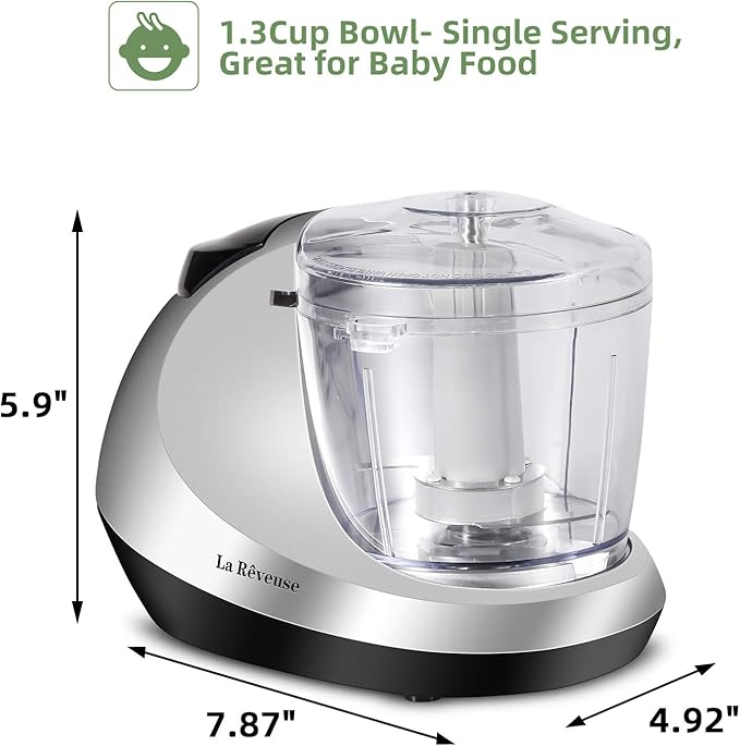 La Reveuse 400W Stainless Steel Smoothie Blender + La Reveuse 1.3-Cup Mini Food Chopper