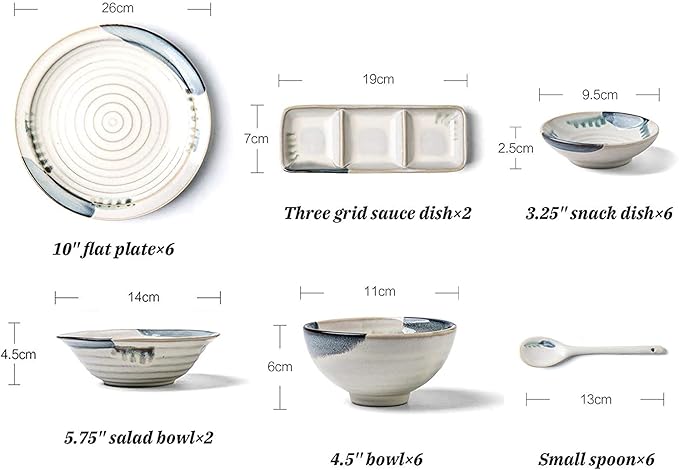 Dinnerware Sets - Luxury Dishes Service Set Ceramics Dinner Sets 28 Pieces Dinnerware Combination Set | Porcelain Steak Plates And Cereals Bowls Sets