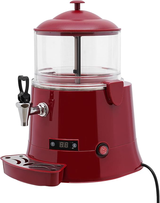 Stainless Steel Hot Chocolate Machine 5L Commercial Hot Chocolate Machine Maker Red Color