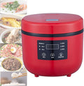 Mini 2L Smart Rice Cooker Round Electric De-Sugar Rice Cooker Steamer Multifunctional Student Cooking Kitchen Cooking (#1) (1)