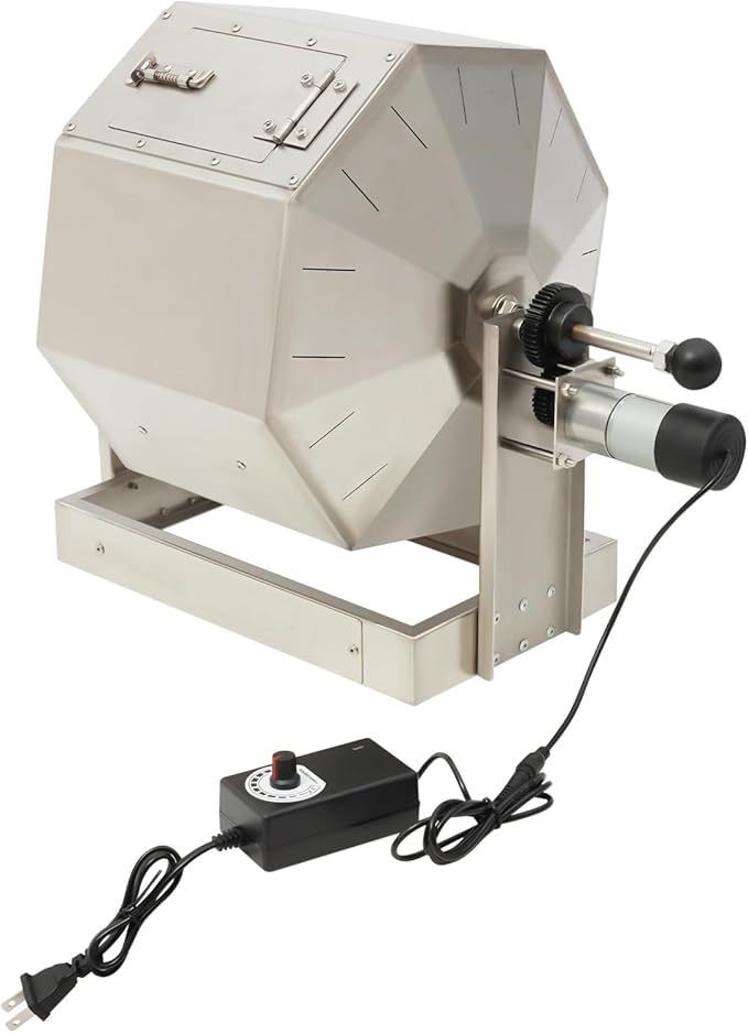 Coffee Bean Roaster14.5L Commercial Gas Burner Drum Typ Coffee Bean Baker Baking Machine Roaster MachineAutomatic RotaryStainless Steel