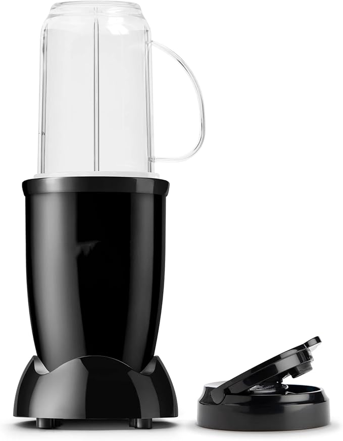 4 Piece Black Personal Blender 250W 16oz Compact Portable Blender with Stainless Steel Cross Blade &amp To-Go Lid Dishwasher Safe for Smoothies Salsas Dips Cocktails 2026 Kitchen Essential