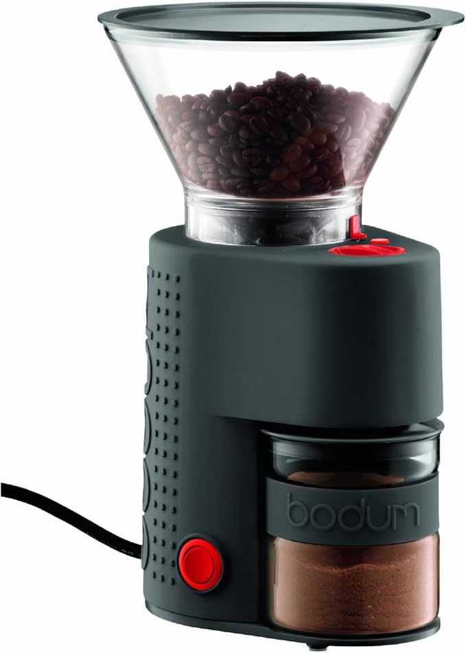 Bodum Bistro Burr Coffee Grinder 1 EA Black &amp Chambord French Press Coffee Maker 51 Ounce 1.5 Liter Chrome