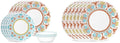 Corelle Global Collection Vitrelle 12-Piece Dinnerware Set Triple Layer Recycled Glass Terracotta Dreams &amp Global Collection Vitrelle Dinner Plates Set Triple Layer Recycled Glass