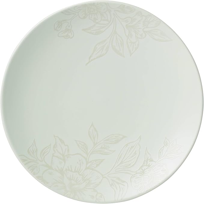 Oneida 897395 Roseto 12-Piece Dinnerware Set Soft Sage