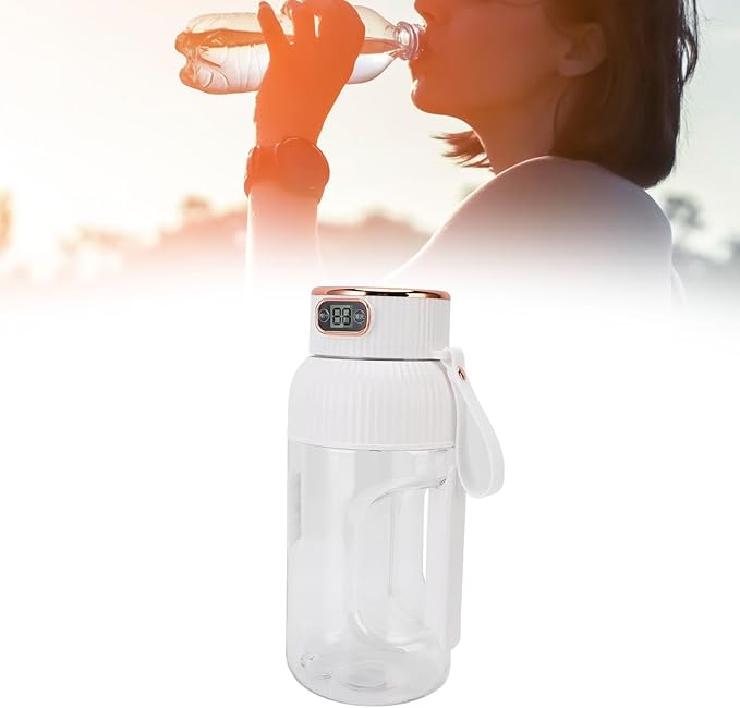 Portable Juicer Cup 1200ml Multifunctional Mini Travel Blender Gym Office Sports Outdoor (White)