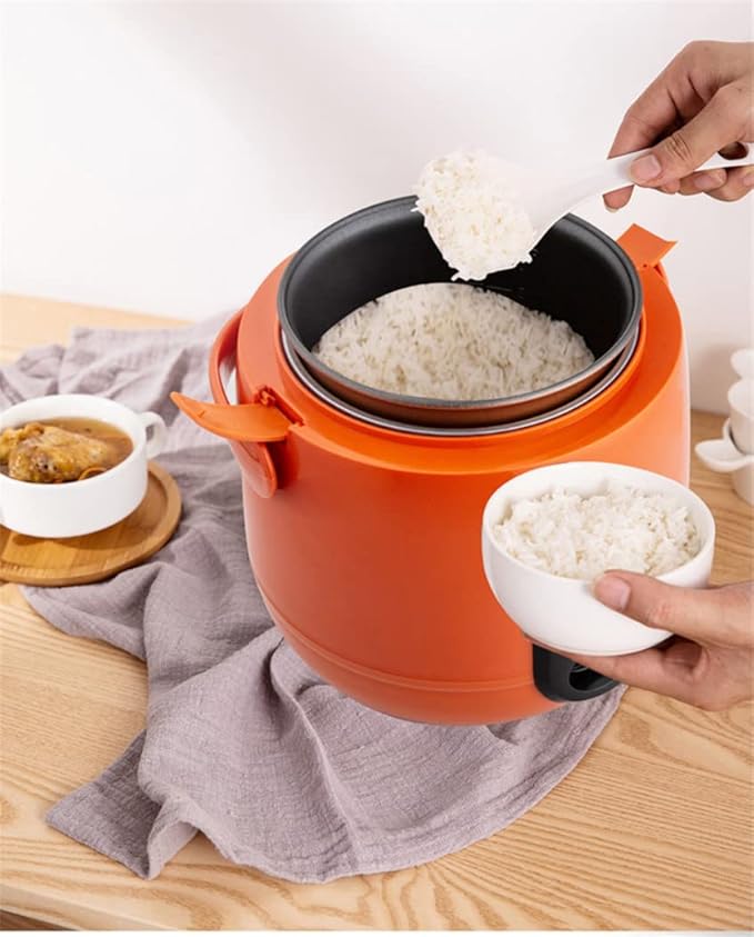 1.2L Mini Rice Cooker And Steamer Electric Cute Rice Cooker With 2 Layers Heating Multifunction 2-3 Person Kitchen Cooker (Blue)
