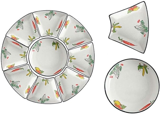 Ceramics Dinner Set Kitchen And Dining Service Luxurious Dinnerware Full Service Set Bpa-Free Dishwasher Safe Plates And Bowls Set For Picnic Rv Use Creativity Villa
