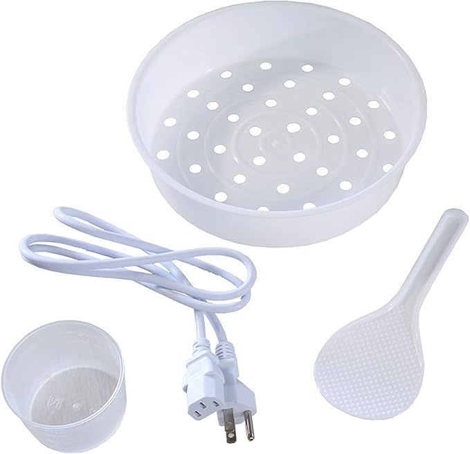 TRC-08 Cool Touch 8-Cup Rice Cooker and Warmer with Steam Basket White