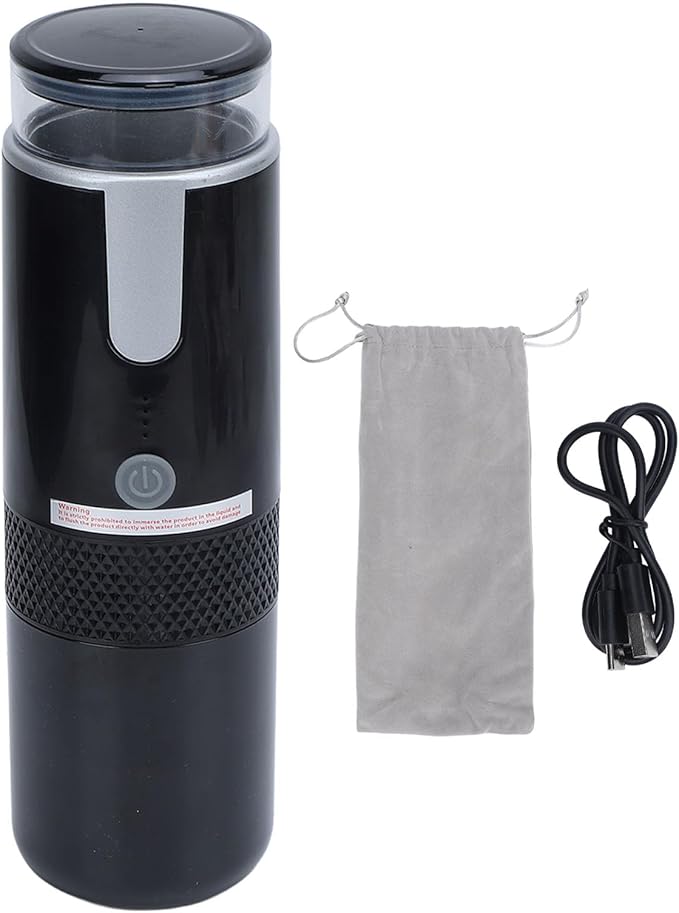 Portable Electric Machine Cordless Travel Coffee Maker for Camping CarCoffee Maker Self Heating Coffee Maker for CampingHiking Driving Home 160ml