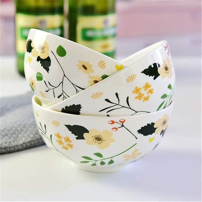 Dinnerware SetCeramic Tableware Set Bone China Dish Plate Set Gift Bowl 4.5 Inch Gold Bell Bowl Plates