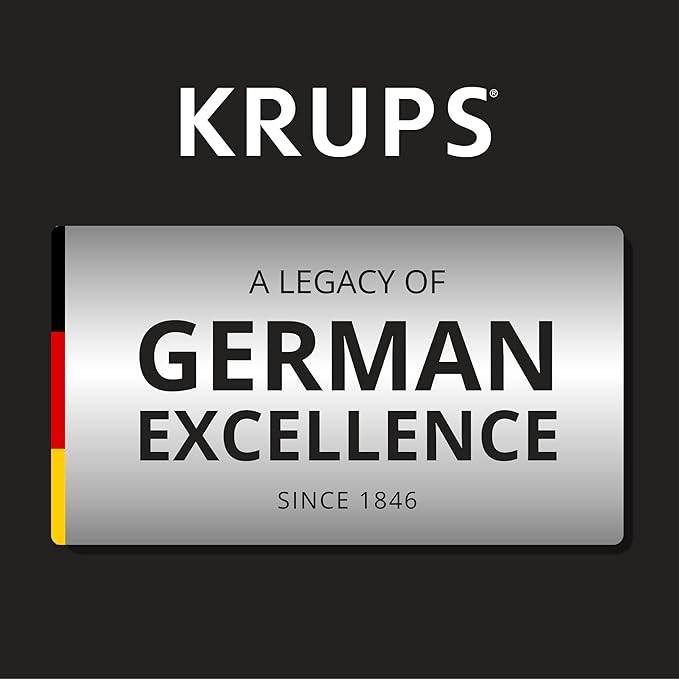 Krups Simply Brew Stainless Steel and Thermal Carafe Drip Coffee Maker 12 Cup Programmable Customizable Digital Display Insulated Coffee Filter Dishwasher Safe Drip Free Silver and Black