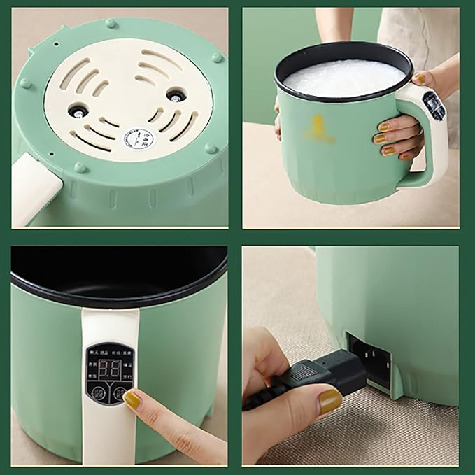 Rice Cooker - Rice Cooker With Steamer Basket Rice Cooker (1.9L) Multifunctional All-in-One Home Rice Cooker/Frying Pan/Wok/Soup Pot Steamed Healthy Food And Vegetables (Color : Pink)