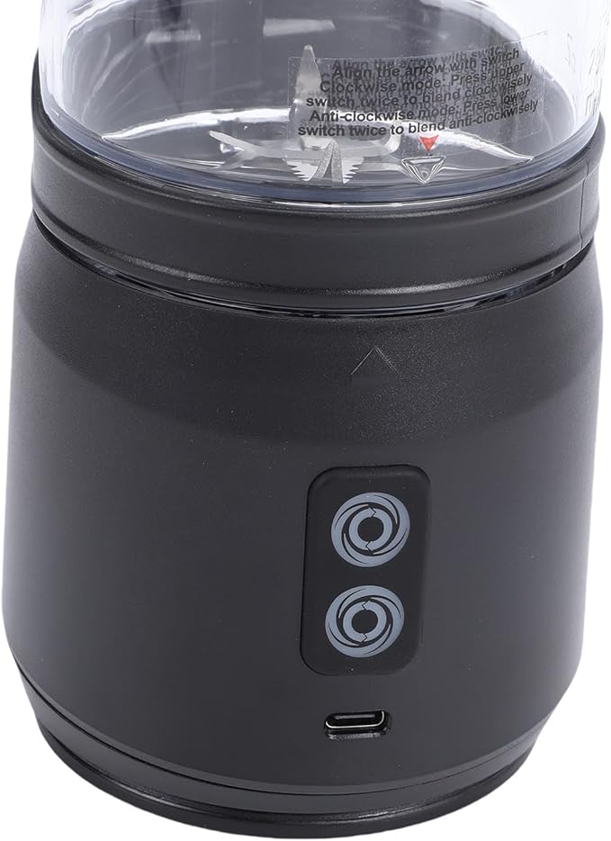Haofy Portable Blender Cup with LED Display 700ml Cordless Juicer for Smoothies and Shakes 240W High Power Bidirectional Cutter for Ice Fruits Travel Gym Home Use (700ml)