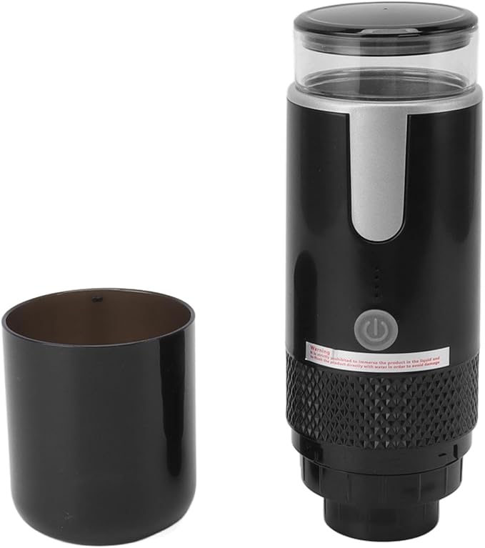 Portable Coffee Machine Compact and Rechargeable Extracts Delicious Pure Coffee Compatible for Capsules and Ground Coffee Easy to Use for Travel and More