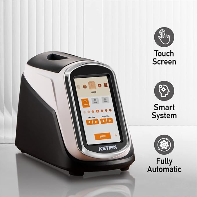 2 Slice Touchscreen Toaster2 Wide SlotsSmart Bread Toaster for Bagel English Muffins Toast Pastry Waffles Bread Customize Toasting TimeHave a Quick Look120V 1400W