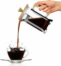 French Press 8-Cup Coffee Makers Heat-Resistant Borosilicate Glass