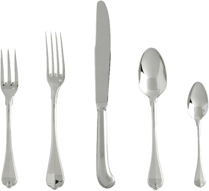 Fortessa San Marco 18/10 Stainless Steel Flatware 5 Piece Place Setting Service for 1