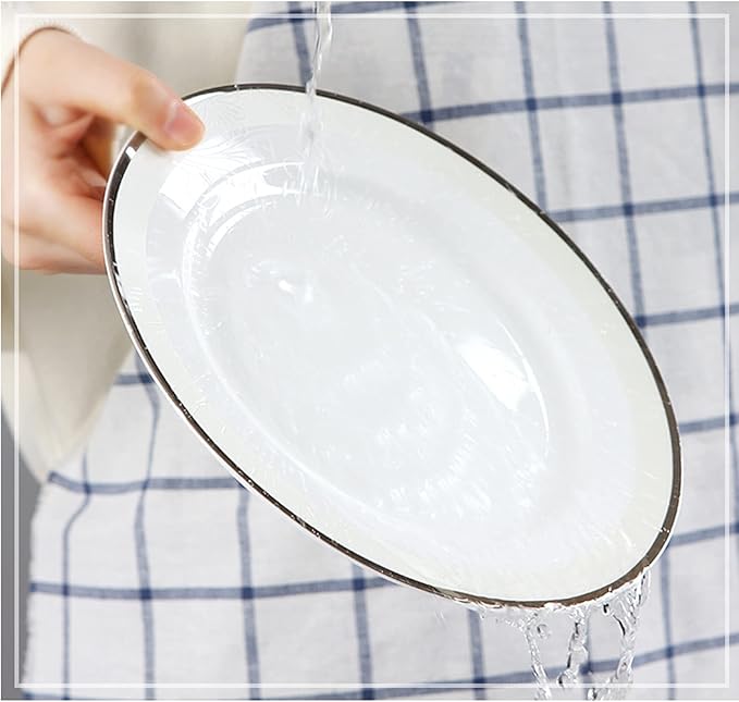 Elegant Dinnerware Set Dinner Plates Bowls Set Ceramic Tableware Set 70-Piece Creative New Chinese Ceramic Tableware Set 10-Person Tableware