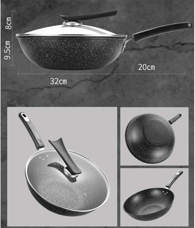 Pot Set Non-Stick Cookware Set for Professional Pans and Pans Including Cookers Cookware Cooking Set(A)