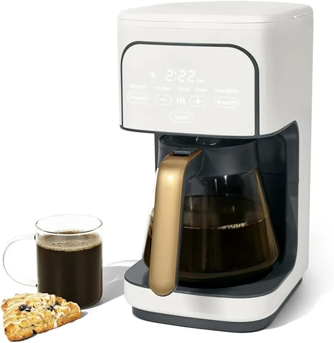 Coffee Maker 12-Cup Programmable Drip Coffee Maker Adjustable Brew Strength Keep Warm Function Easy-to-Use Coffee Machine