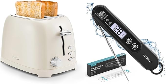 Ultrean Toaster &amp Meat Thermometer