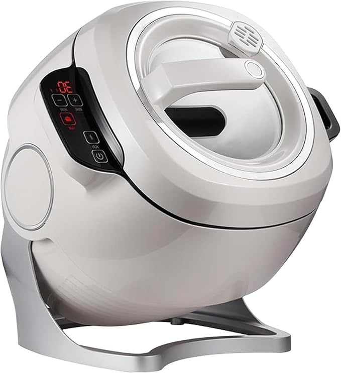 Automatic Cooking Machine 2000W 6L Stir Fry Wok Smart Touch 360° Rotating 3D All-Round Heating for Home and Restaurant Cooking