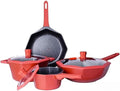 Non-Stick Pan Set Kitchen Cookware Set Including Star Anise Wok Frying PanSoup Pot and Milk Pan4-Piece Set