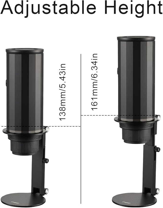 Pour Over Coffee Maker StandAdjustable &amp Foldable Portable Electric Espresso Machine StandHolder for Coffee GrinderUniversal DripperV60 DripperTravel Coffee Maker Press Black