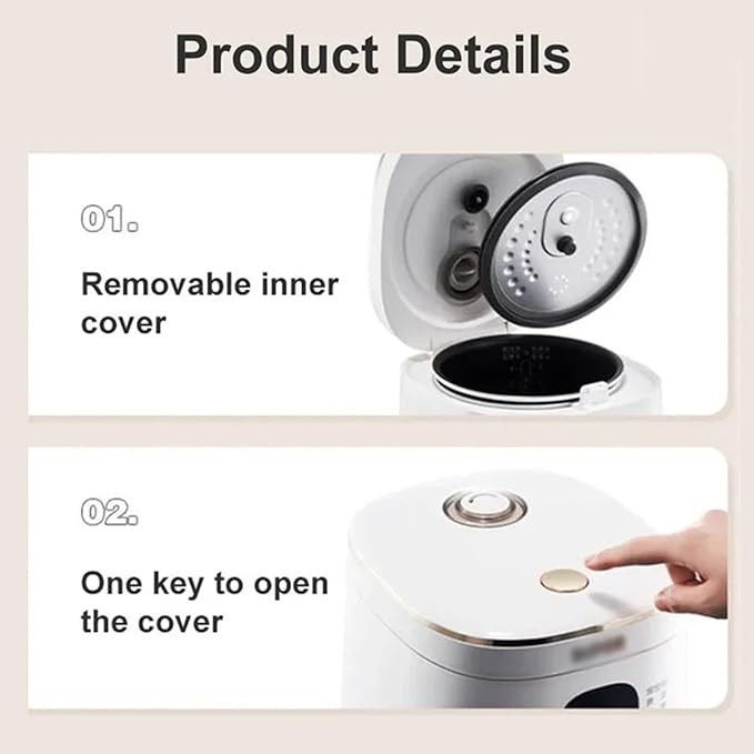 GRFIT Mini Smart Rice Cooker Multifunctional Adjustable Electric Cooker 2L Capacity for 1-4 People jinyi2016SHOP-1998