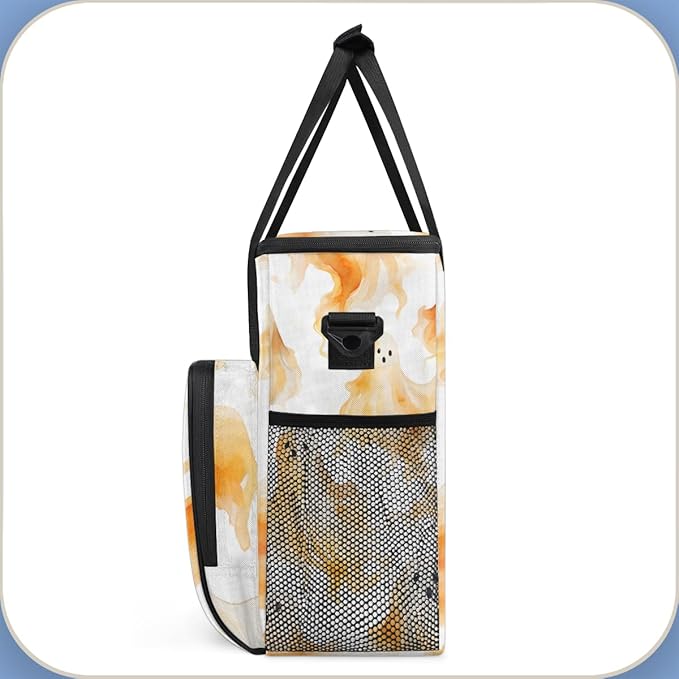 Graffiti Halloween Ghosts Coffee Maker Carrying Bag Travel Storage Bag Compatible with K-Mini or K-Mini Plus Single Serve Coffee Brewer Carrying Case with Multiple Pockets &amp Shoulder Strap