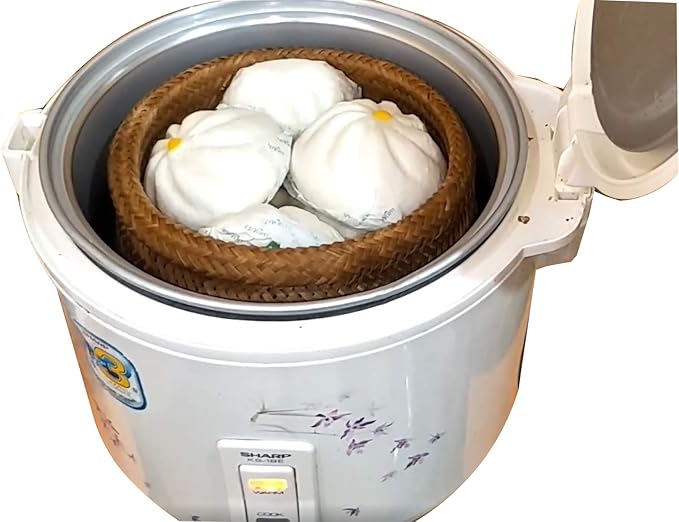Plai Na Thai Sticky Rice Basket Steamer Bamboo for Pot Electric Cooker Asian Food