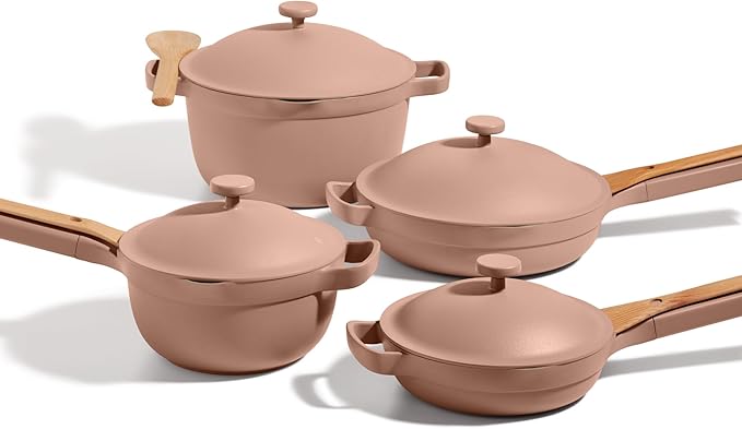 Our Place Cookware Set - Complete 13-Piece Set Including Always Pan 2.0 Mini Always Pan Perfect Pot and Mini Perfect Pot | Multifunctional Toxin-Free Nonstick | Replaces 36 Pieces | Spice