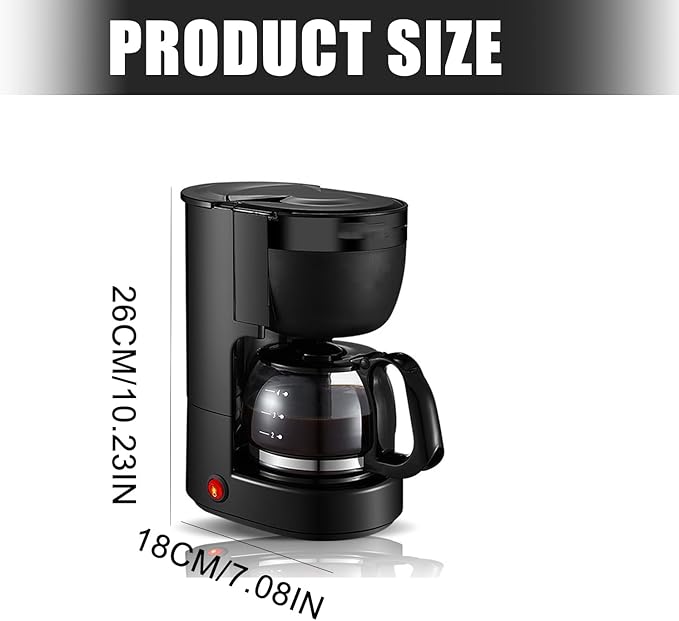 Small Home Drip Coffee Maker Household 0.65L Brewer Pots Household Coffees Machine Enduring Brewer Pots