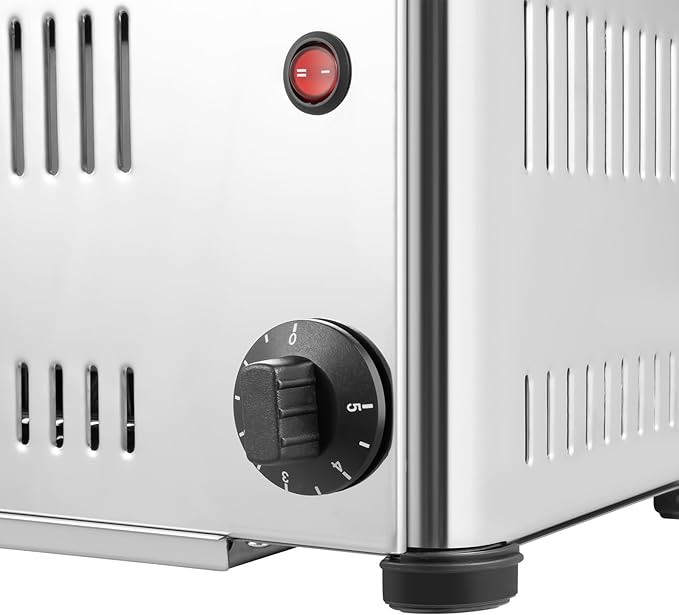 1680W Electric Toaster with 2 Modes &amp 1-5min Timer Stainless Steel Bread Toaster for Home Restaurant Bakery Dessert Store