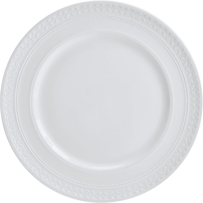 Mikasa Crown White Chip Resistant 18 Piece Dinnerware Set Service for 6