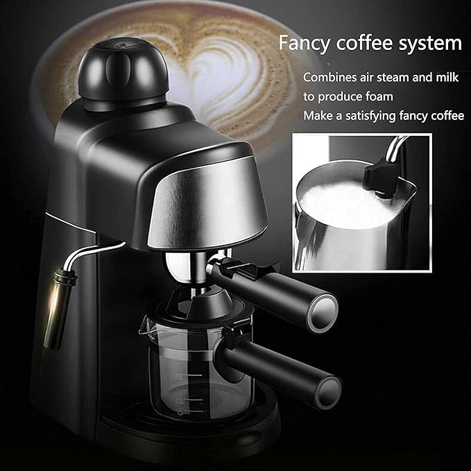 Coffee Machine Home Espresso Semi-Automatic Steam Milk Froth Coffee Maker Food Grade Filter Safe And Healthy For Latte Cappuccino