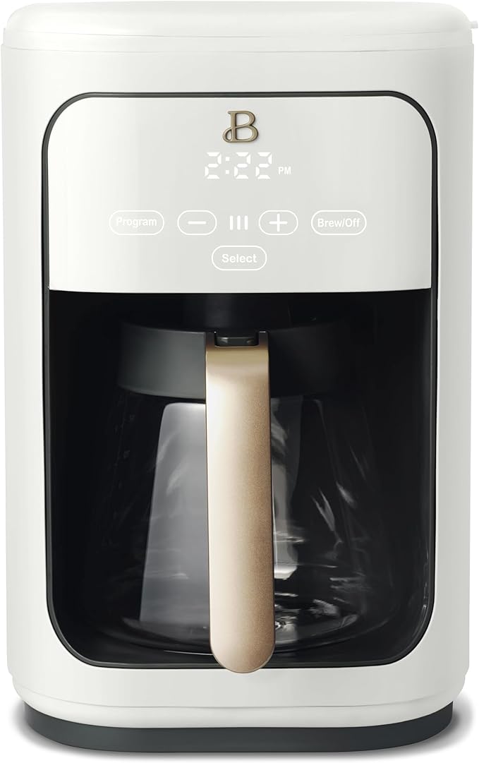 B - Coffee Maker 14-Cup Touch Display Programmable 1200W Stainless Steel Keep Warm 24h Timer