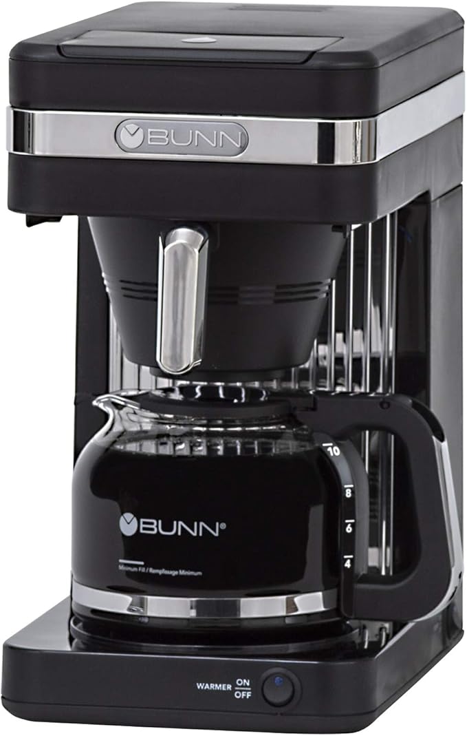 BUNN MCU My Cafe Single Cup Multi Use Coffee Brewer (Black/SST) &amp CSB2B Speed Brew Elite 10-Cup Coffee Maker Black/SST