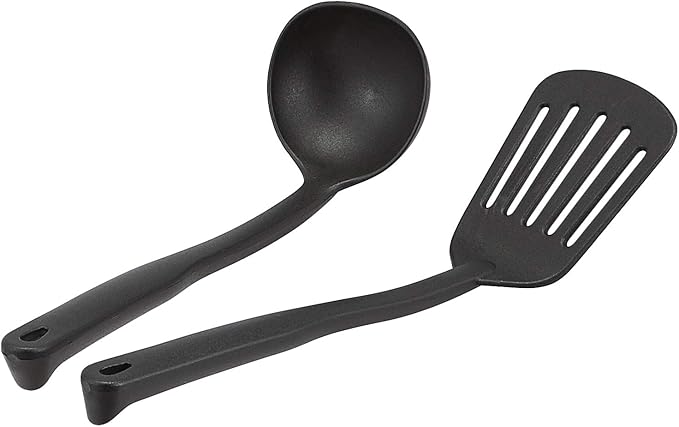 Amazon Basics Hard Anodized Non-Stick 12-Piece Cookware Set Pots Pans and Utensils Black