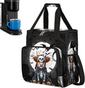 Halloween Mountain Cow Bat Moon Coffee Maker Carring Bag Travel Carrying Storage Tote Bag Compatible with Keurig K-Mini or K-Mini Plus Portable Single Serve Coffee Brewer Case with Pockets
