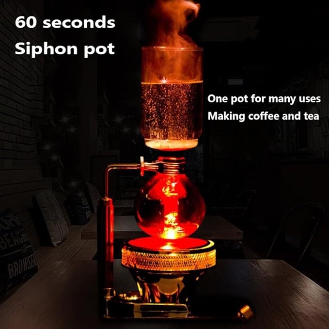 Siphon Coffee Pot Vacuum Manual Brewing Household Glass Siphon Pot Manual Coffee Maker Coffee Set