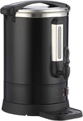 PioneerWorks 120 Cup Commercial Coffee Maker with Percolator Brewing 18L Stainless Steel Hot Water Urn Dual Tap for Fast Serving Event &amp Office Coffee Dispenser in Metallic Black